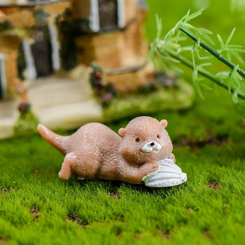 Марионетки животные Мультяшные милые выдры модели аниме украшение украшения