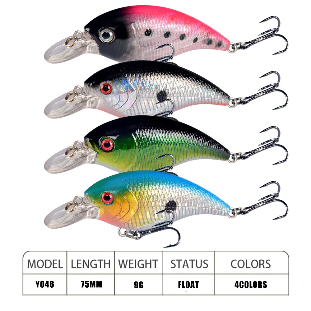 1 шт. воблеры качественная кренкбейт искусственная приманка для рыбной ловли 7 5
