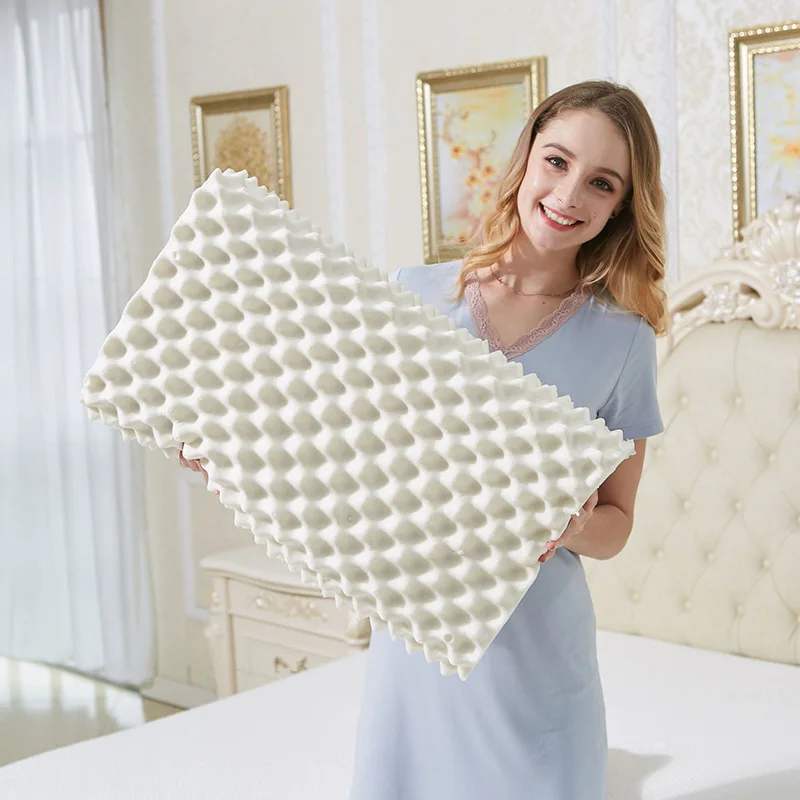 GIANTEX Спящая натуральная латексная подушка массажная подушка Ортопедическая подушка kussens Oreiller Almohada Шейная Подушка с эффектом памяти