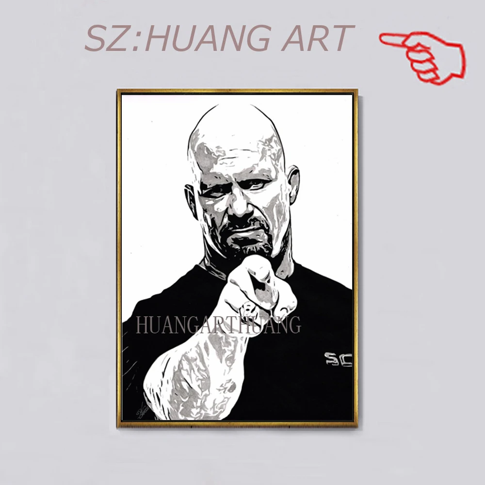

Handsome Man Free Shipping handmade David Beckham popular art oil painting Wall art pictures painted for bedroom Home Decor