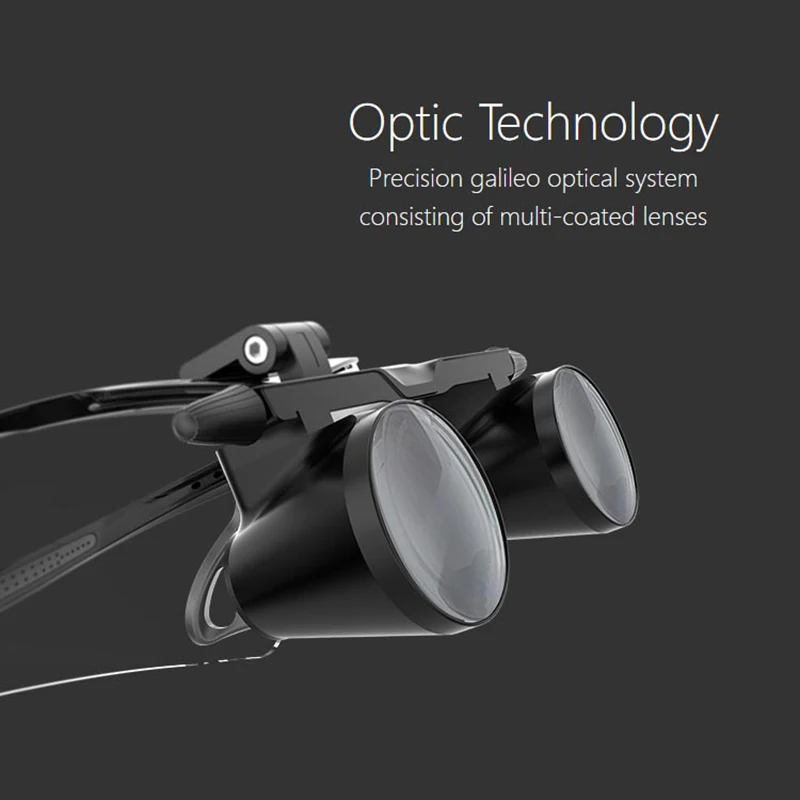 2.5X/ 3.5X Magnification Binocular Dental Loupe Surgery Surgical Magnifier with Headlight LED Light Medical Operation Lamp |