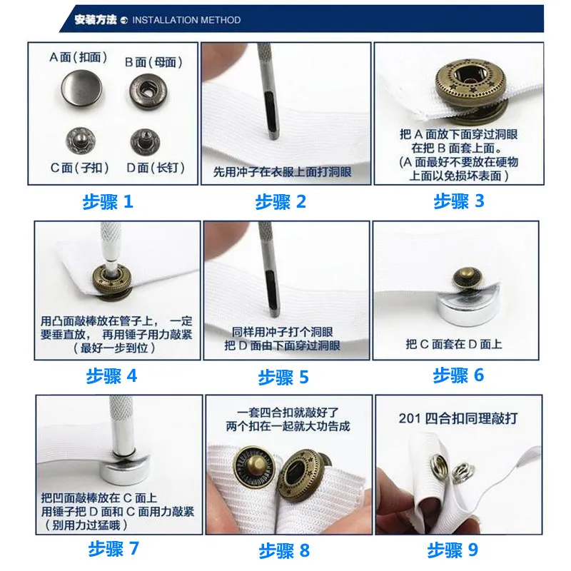 2 шт. металлические заклепки с двойной крышкой для сумок и ремней |