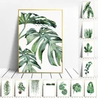 Скандинавский Стиль тропический плакат растений зеленых листьев декоративная картина современного искусства стены Картины для Гостиная домашний декор