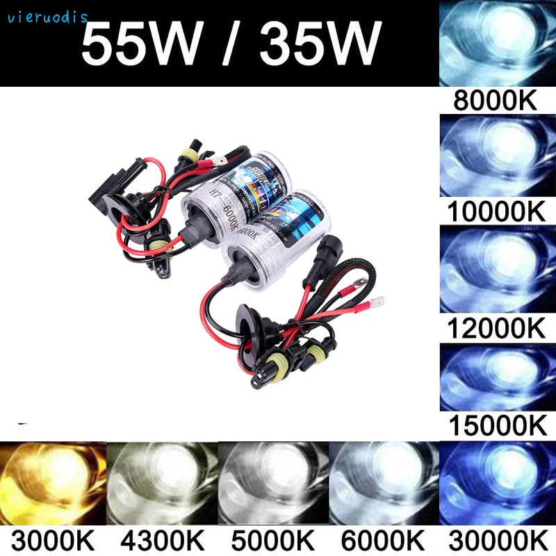 2 шт H4 H1 H7 Autor HID ксеноновые лампы с металлическим кронштейном для защиты