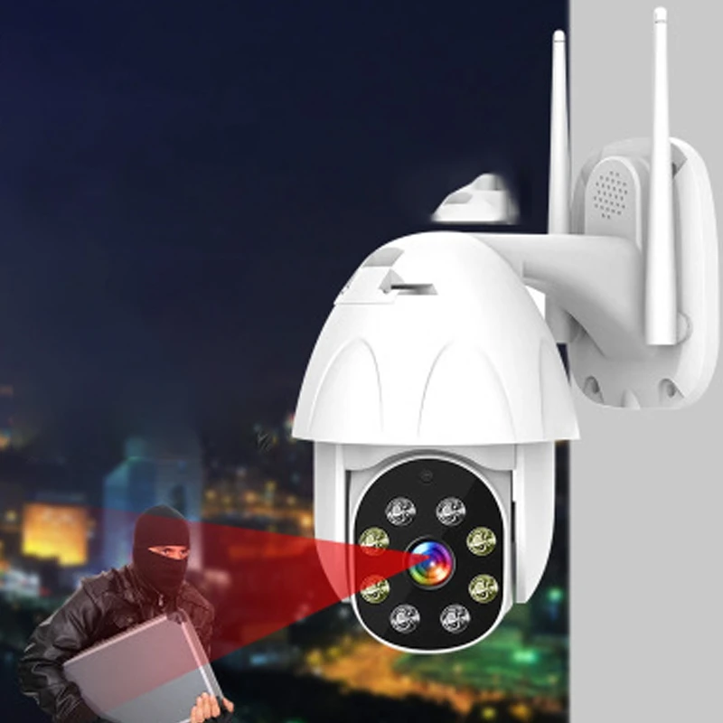 

Surveillance Camera 360 degree Spherical Wireless Camera 1080P HD Full Color Waterproof