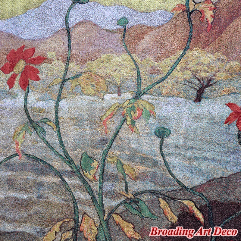 Яблочное дерево жаккардовый ткать искусство гобелен настенный домашний