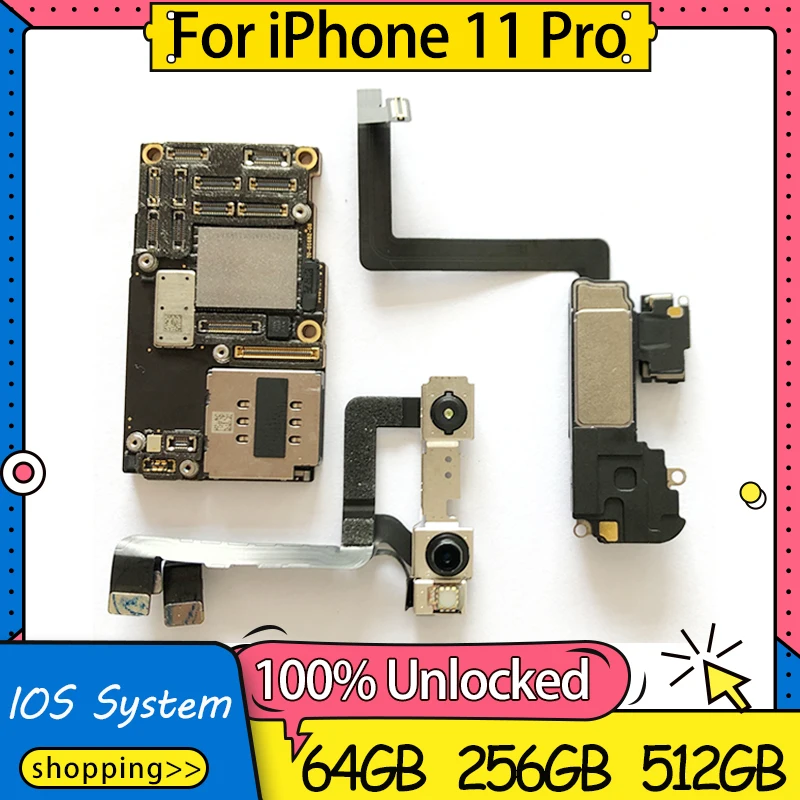 Материнская плата 4G для iPhone 11 Pro материнская с распознаванием лица высокого