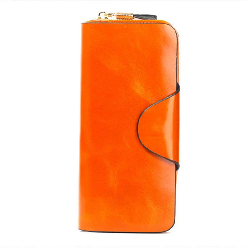 Лидер продаж женские кожаные кошельки Женский кошелек на молнии из натуральной