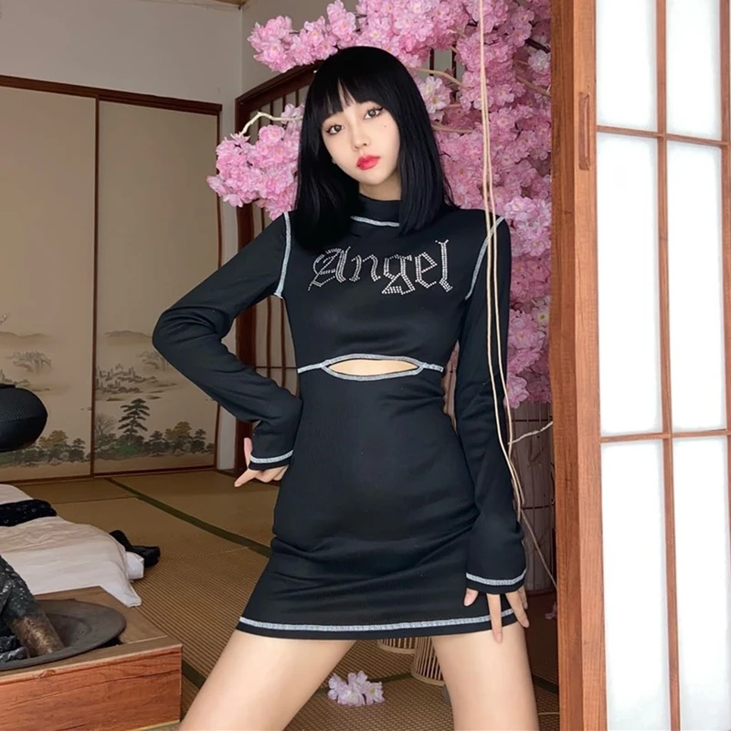 Gagaopt с закрытым краем и обратным дизайном ажурная юбка высокой талией женское