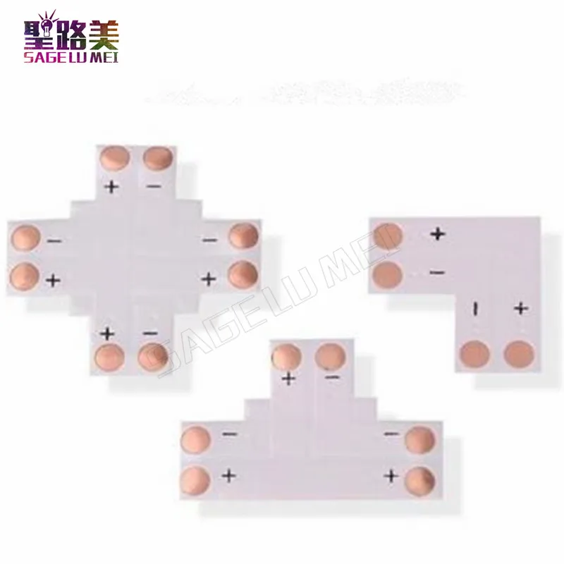 Бесплатная доставка 5 шт. 2 контактный 4 светодиодный разъем 8 мм 10 форма L/T/X не