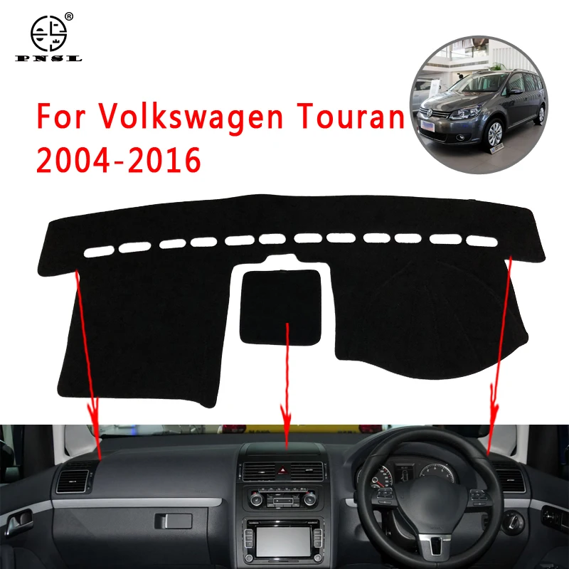 PNSL коврик для приборной панели автомобиля Volkswagen Touran MK1 2003 ~ 2015 защита от солнца