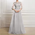 Женское вечервечерние платье, длинное облегающее платье с цветочной вышивкой, кружевное, 2020