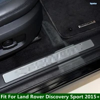 lapetus stainless steel scuff plate door sill protector decoration cover kit fit for land rover discovery sport 2015 2021