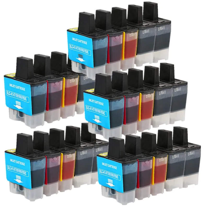 5SET 5BK 25PCS LC-09 LC-41 LC-47 LC-900 LC-950 чернильные картриджи MFC-3240C MFC-3340CN MFC-5440CN MFC-5840CN струйный принтер - Цвет: 5SET 5BK 25PCS