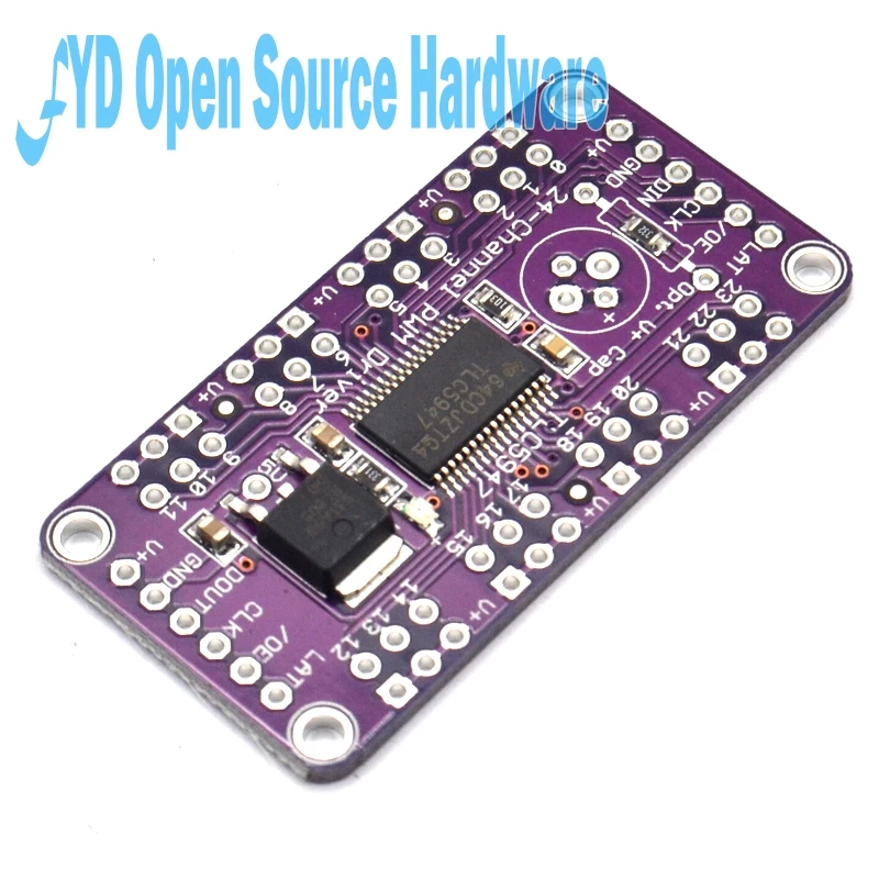 TLC5947 12 бит ШИМ импульсный модулятор шириной 24 канала Светодиодный модуль