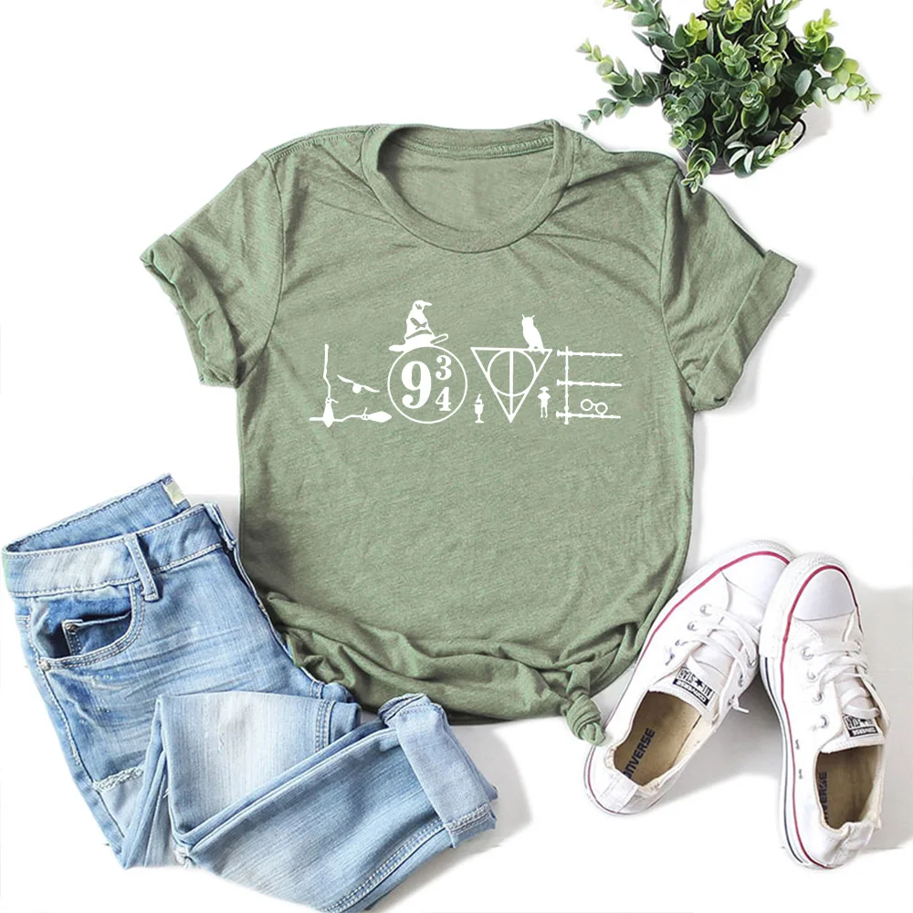 

Her Love Daily Wear Graphic T Shirts for Women Cotton Short Sleeve Tee Female Shirt Tops Summer Casual Print Clothes Gift