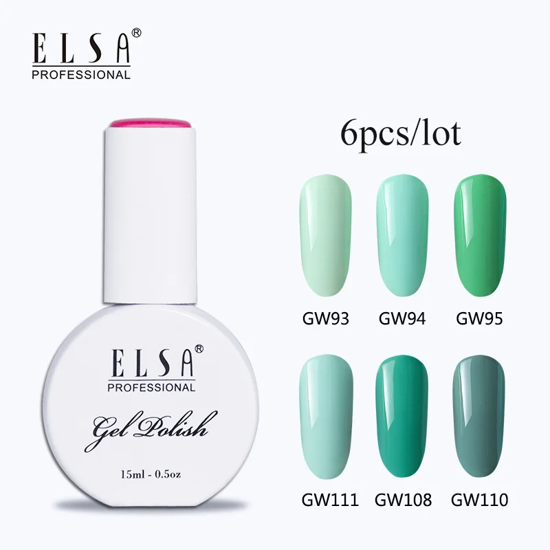 Эльза 15 мл гель для ногтей 6 шт./лот DIY набор УФ отмачиваемый лак серии красоты