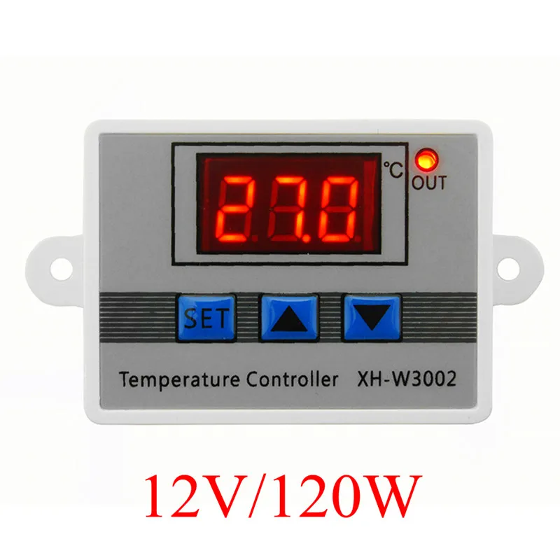 12V 120W W3002 220 в 12 В 24 в цифровой регулятор температуры Термостат терморегулятор инкубатор для аквариума водонагреватель регулятор температуры - Цвет: 12V 120W