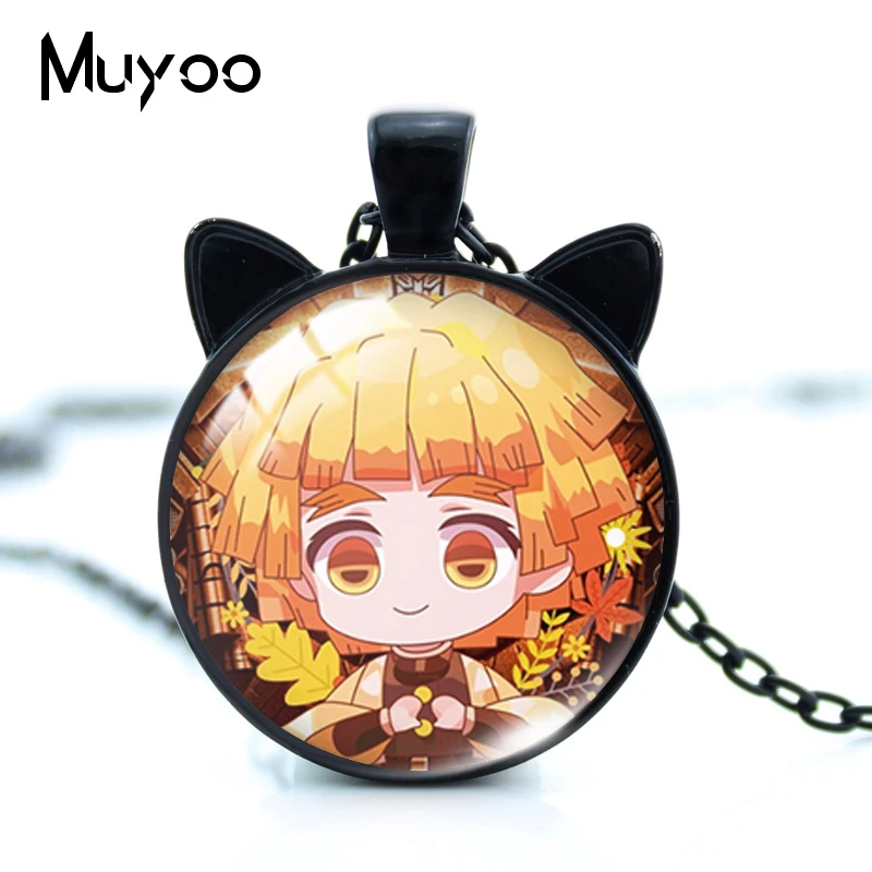 Новинка 2021 ожерелье с подвеской в виде кота из мультфильма аниме рассекающий