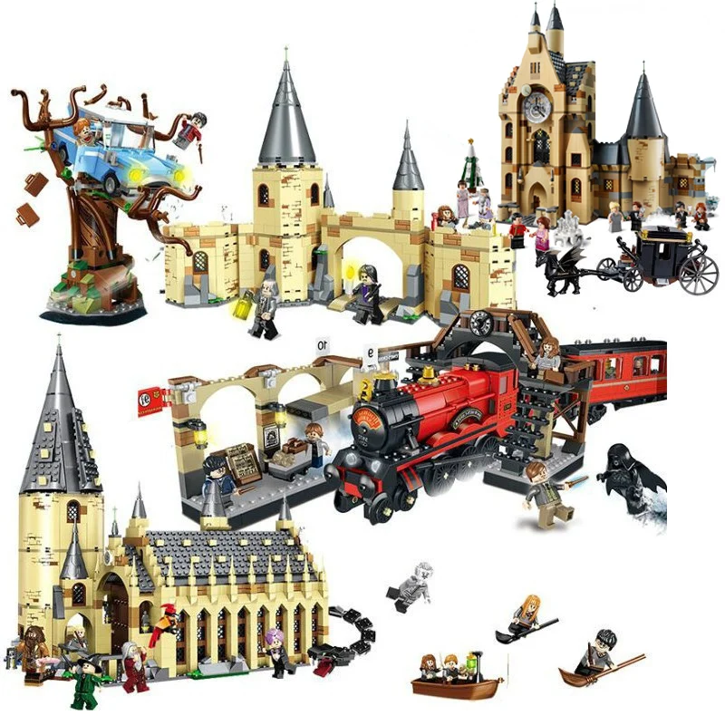 

Строительные блоки, игрушечные строительные блоки, новая модель замка хогварсе Экспресс 75951 75953 75954 75955 75948