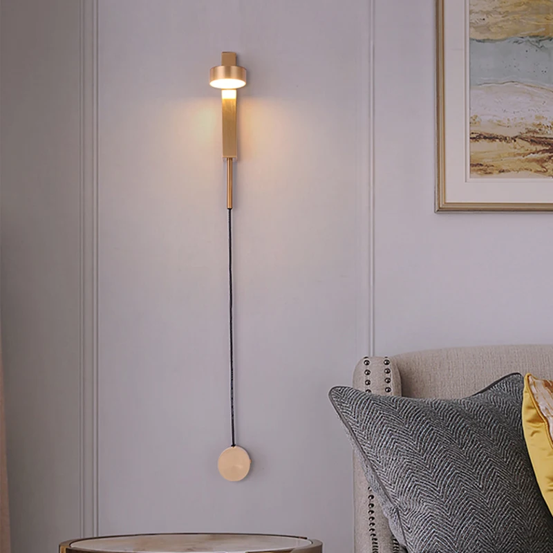 Настенный светильник современный скандинавский роскошный с регулируемой