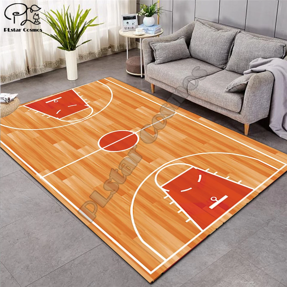 3D коврик для баскетбола большой фланелевый бархатный мягкий с эффектом памяти