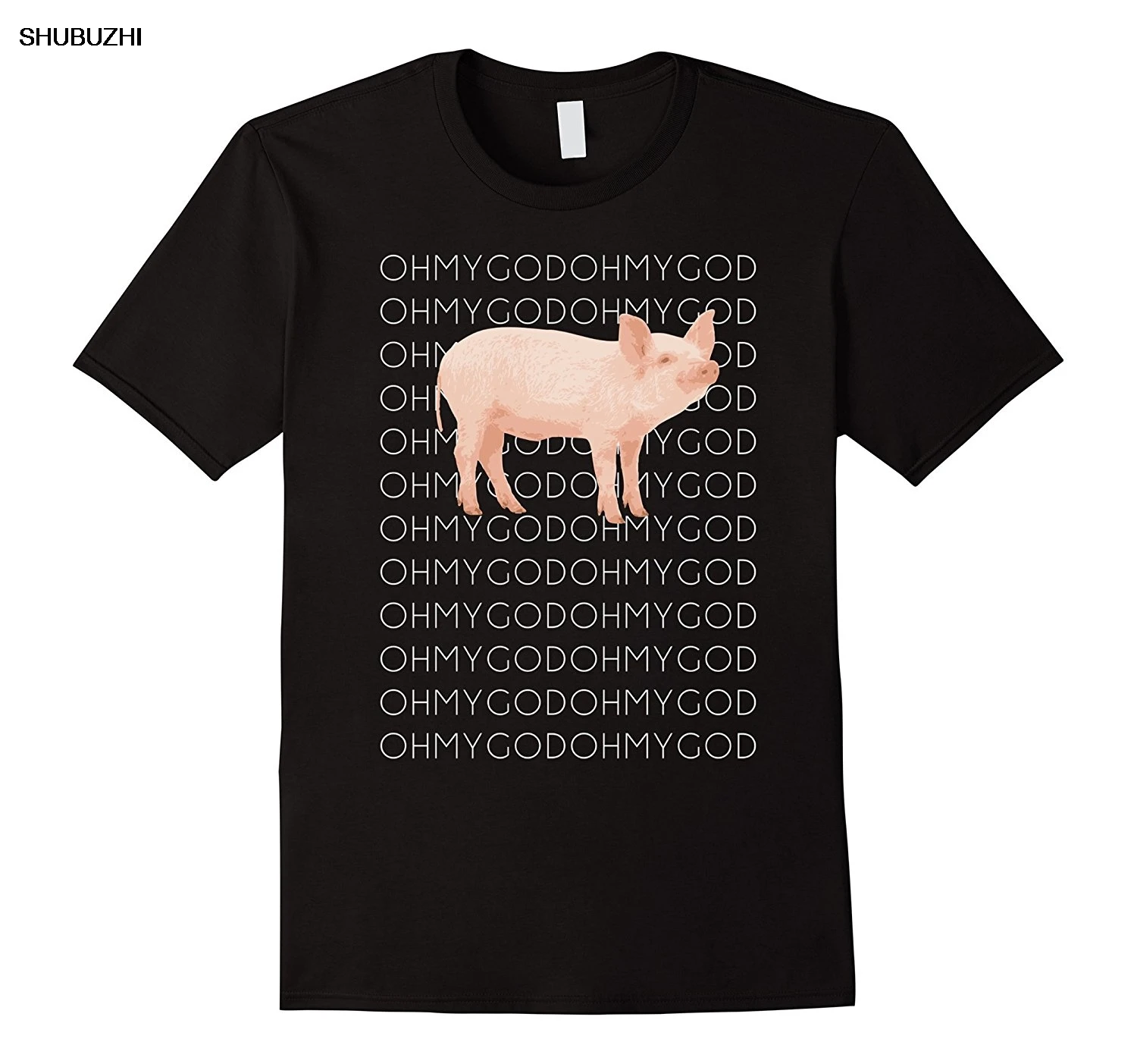 

Shane Dawson Oh My God Pig T Shirt Custom Printed 100% Cotton T-shirts Short Sleeve O-Neck Print Mens Summer Casual