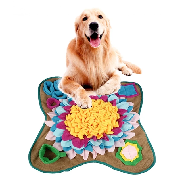 Pet Dog Sniffing Mat Find Food Training Removable Fleece Blanket