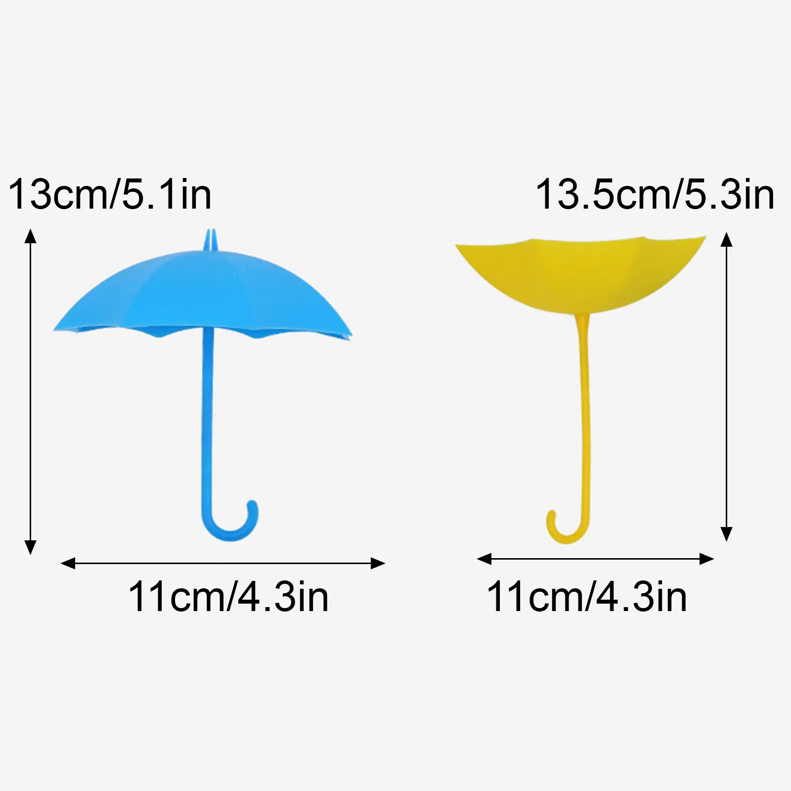 

3pc Umbrella Shaped Creative Key Hanger Rack Home Decorative Holder Wall Hook For Kitchen Organizer Bathroom Accessories N50