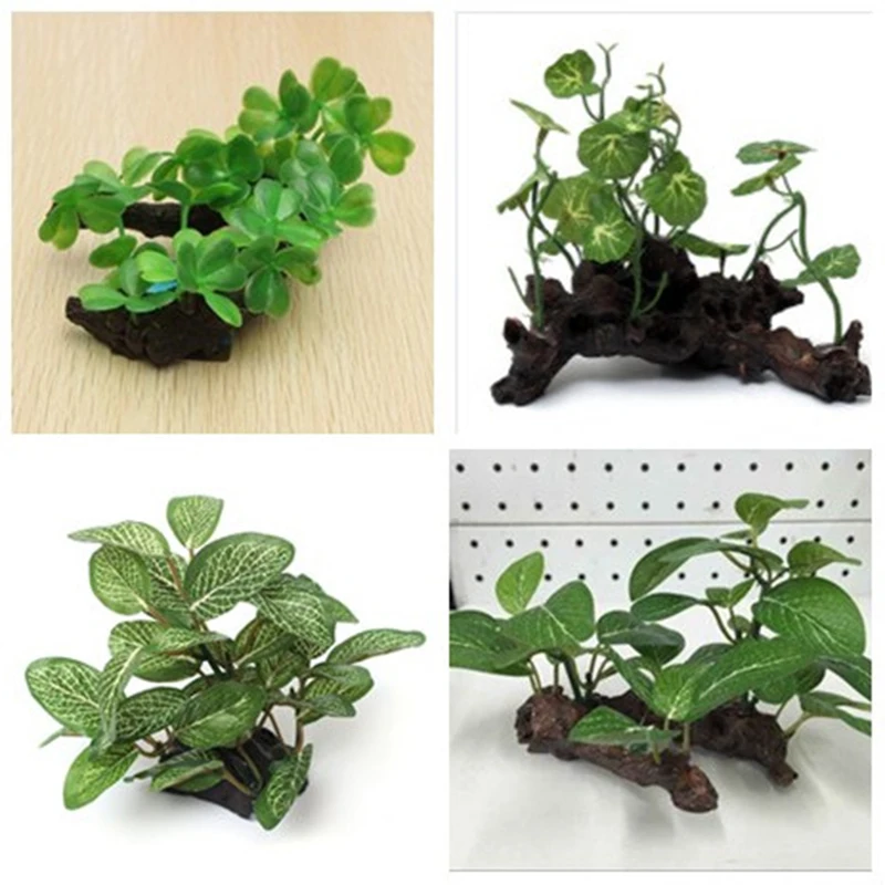 

1PC Artificial Turtle Tree Trunk Driftwood Aquarium Fish Tank Reptile Cylinder Making Roots Plant Wood Decoration Ornament
