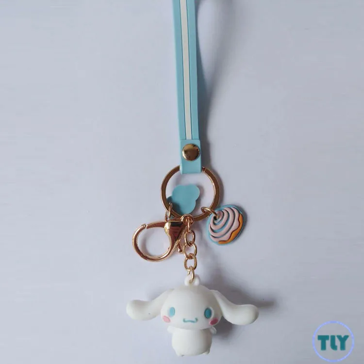 Мультфильм Bad Марка Badtz Maru ПВХ брелок hello kitty Cinnamoroll милый смешной кулон для женщин брелоки llaveros ювелирные изделия Дети Подарки Игрушка - Цвет: I21