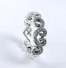 Hot Sale Real 925 Sterling Silver Lucky Finger Rings For Women Fashion Jewelry Gift Drop shipping - Цвет основного камня: 13
