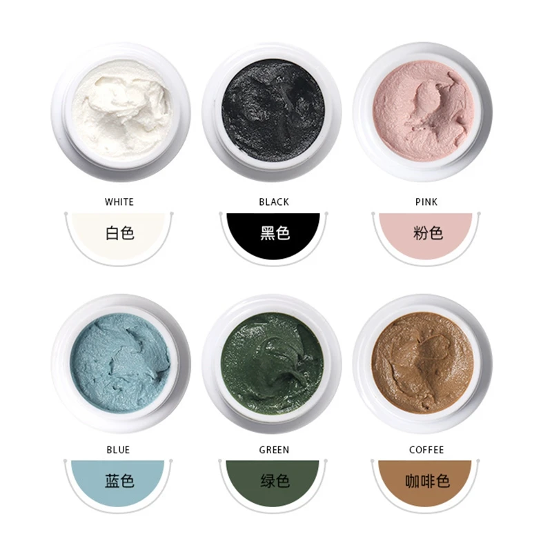 

3D Colorable Painted Carving Gel Nail Art Plaster Glue Black White Painted Line Phototherapy Varnish Nail Art Relief Lacquer