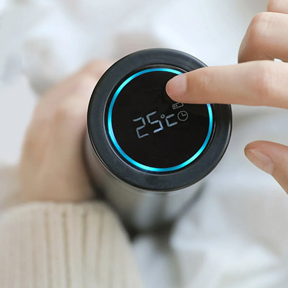 Стеклянная колба с крышкой и умным цифровым дисплеем емкостью 420 мл | Дом сад