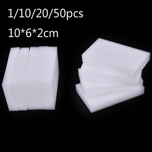 

1/10/20/50pcs 10*6*2cm Melamine Sponge Magic Sponge Eraser For Kitchen Office Bathroom Clean Accessory/Dish Cleaning