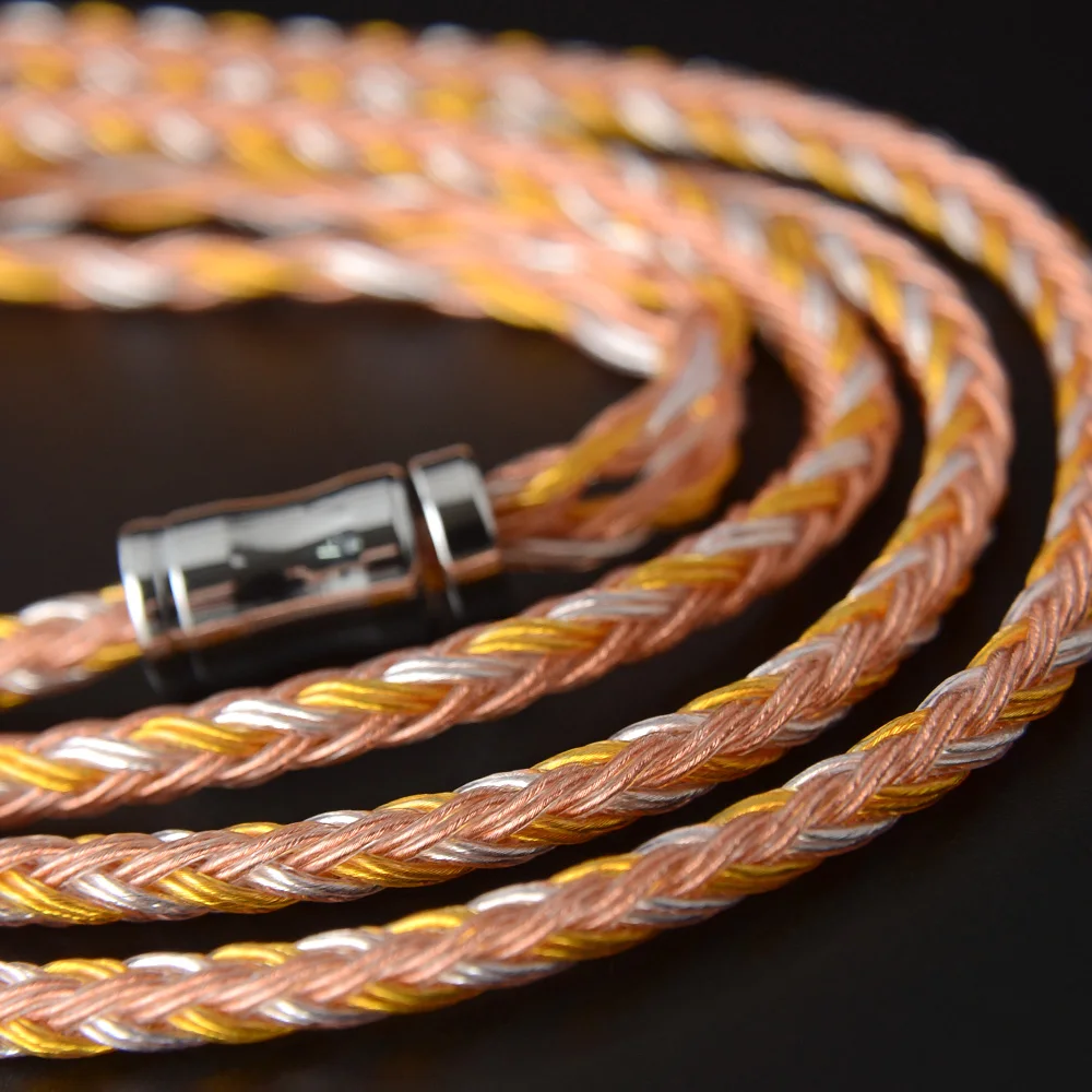 NICEHCK C16-2 16 Core Медь серебро смешанные кабель 3,5/2,5/4,4 мм разъем MMCX/2Pin/QDC/NX7 булавки для ZSX C12 TFZ V90 NICEHCK NX7 Pro/F3