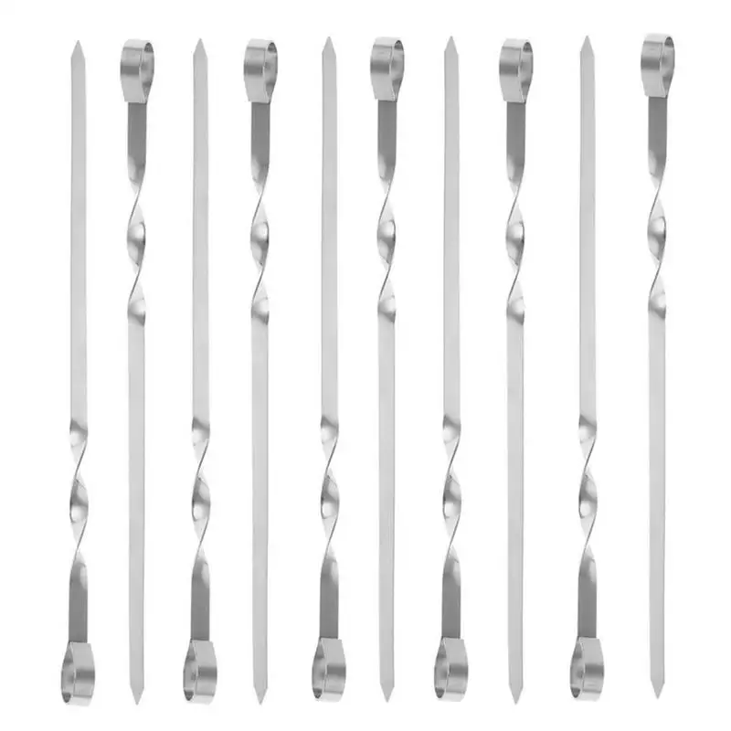 Инструменты для барбекю из нержавеющей стали шашлыки толстые многоразовые