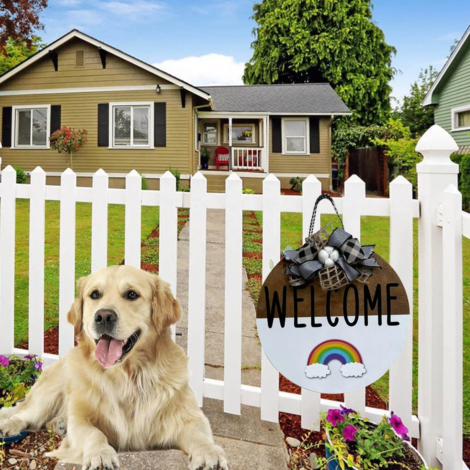 

Gnome Door Hanger Seasonal Welcome Sign With Interchangeable Holiday Pieces For Front Door Porch Hanging Handmade Hogard