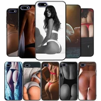sexy bikini ass girl soft silicone black phone case for oppo r9s r11 plus r17 r15 pro realme c3 2 3 5 6 pro cover founds