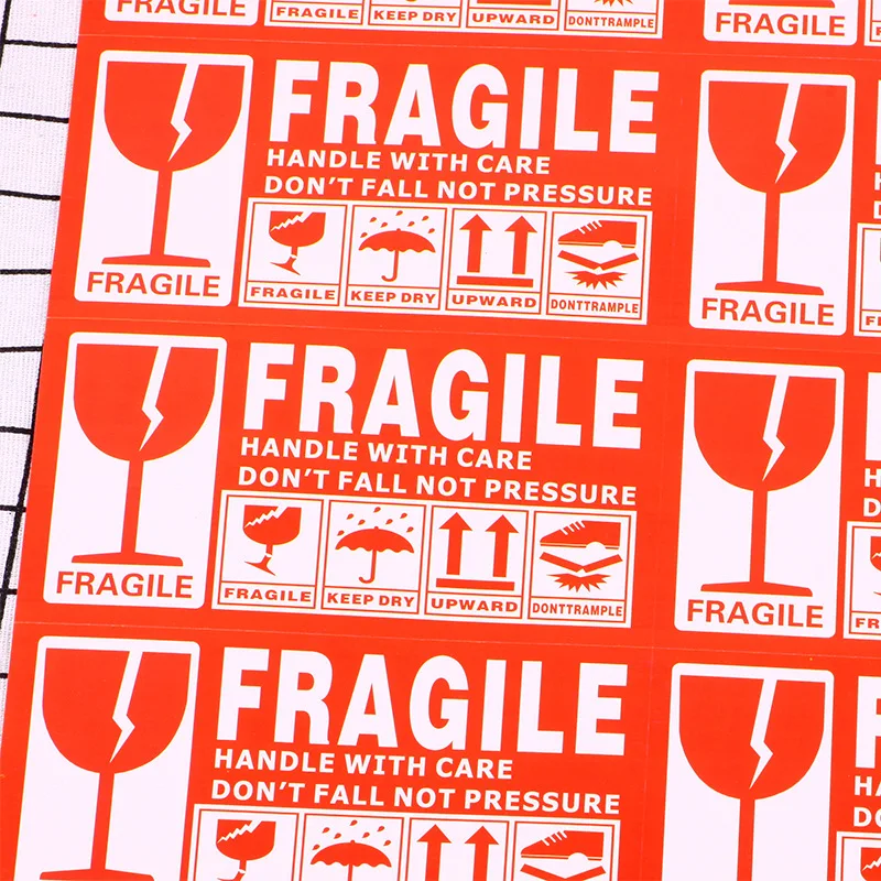 50 шт. английская неустойчивая Предупреждение ющая наклейка для этикеток