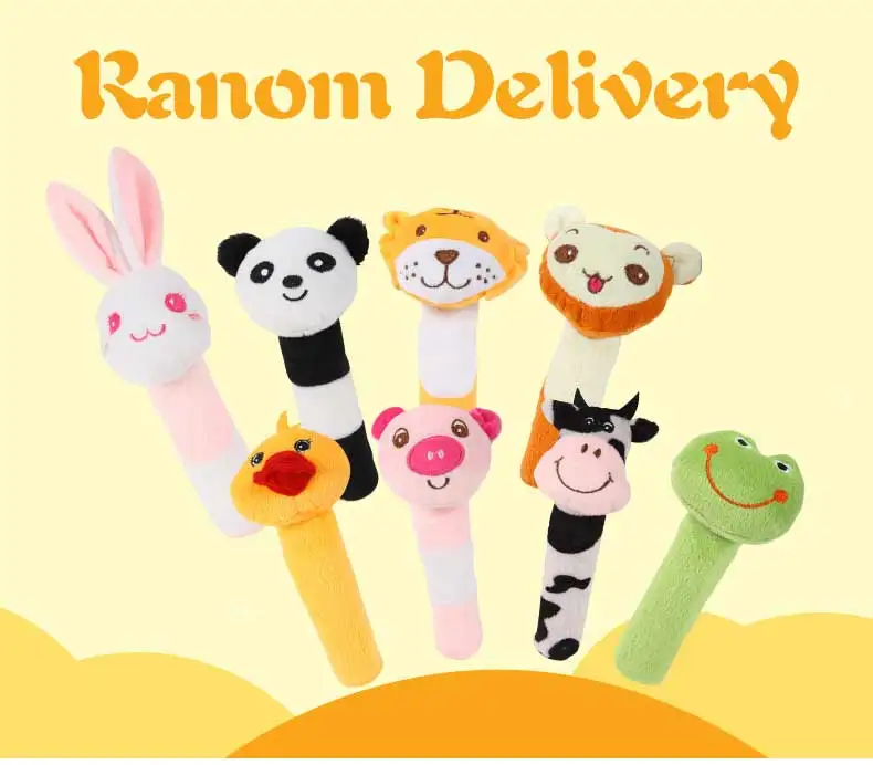 Baby Rattle Beiens детская погремушка мобильный милый Детская погремушка детские игрушки различные животные пищалка бар погремушка для малышей плюшевые игрушки Отправить цвет случайно - Цвет: Baby Rattle