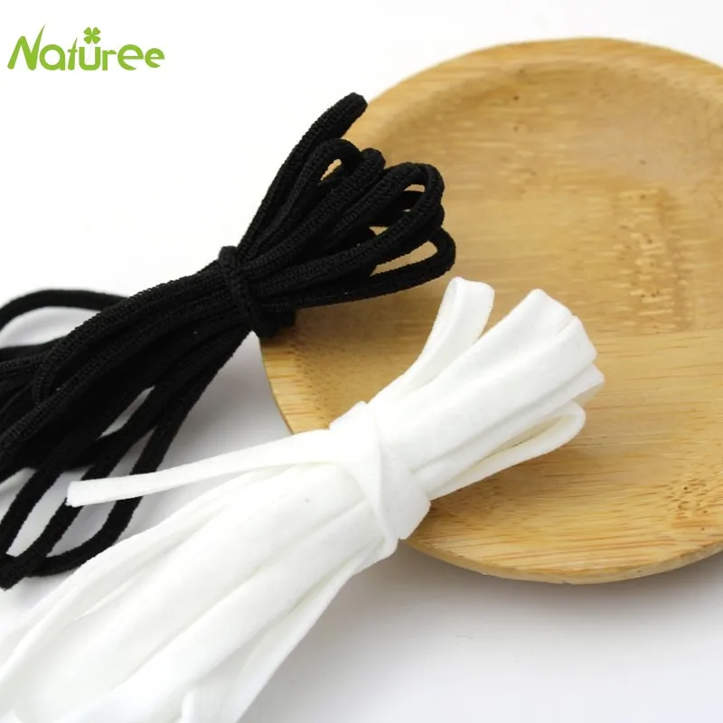 50 м/лот 3 мм/5 мм эластичные ленты лента для волос шитья талии пояса обуви