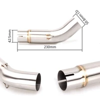 motor muffler exhaust link pipe motorbike muffler escape connect pipe for gsx r750 gsxr750 gsx r600 middle pipe adapter