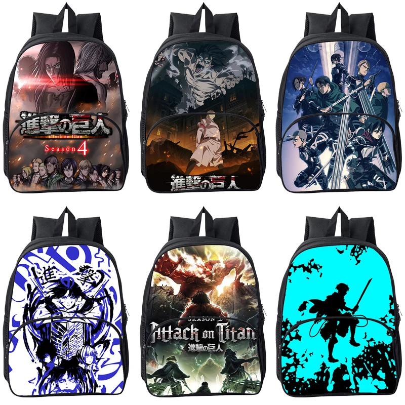 

Новинка 2021, школьные ранцы для девочек-подростков, рюкзак с 3d принтом «атака на Титанов» Season4, Женский уличный дорожный рюкзак, сумка для ноу...
