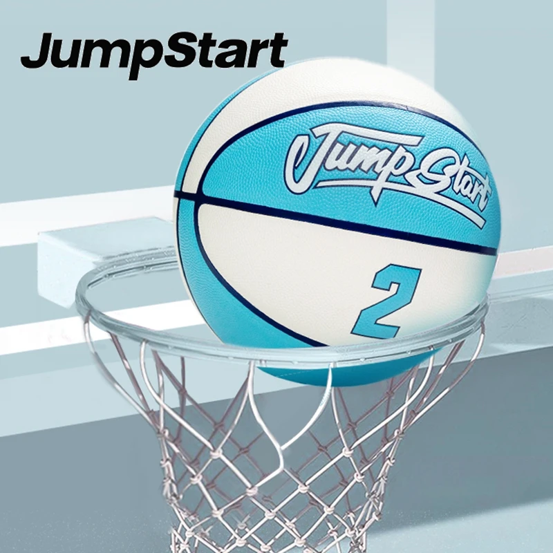 

Сине-белый баскетбольный мяч JRS Commander #2 для дома и улицы, Размер 7, 29,5 дюйма, уличный мяч, подарок на день Святого Валентина