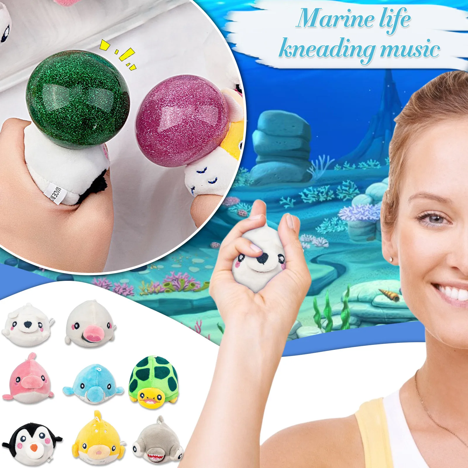 

Фиджет-игрушка плюшевый водяной шар, Игрушки-сжималки, милые животные, подарок на вечеринку, сжимаемые пузырьки, Игрушки для детей, Антистре...