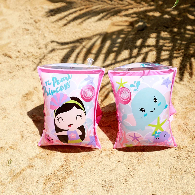 

Cartoon Inflatable Baby Swimming Ring Infant Pool Floats Armbands Life Jacket For 2-6 Year Kids Beach Party Toys