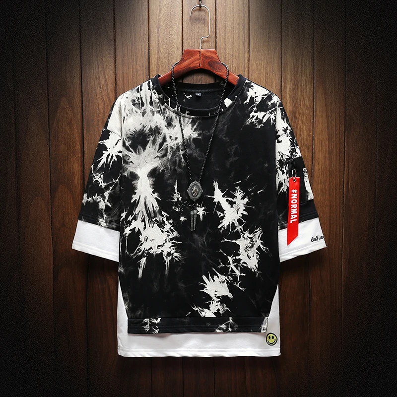 Мужская футболка Harajuku уличная модная забавная с коротким рукавом в стиле хип хоп