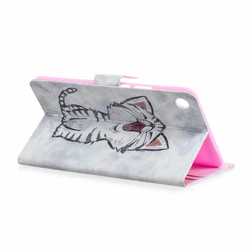 

Cute Unicorn Cat PU Leather Cover for Huawei MediaPad M5 8.4 SHT-AL09 SHT-W09 Case Flip Tablet Cover Magnetic Smart Stand Shell