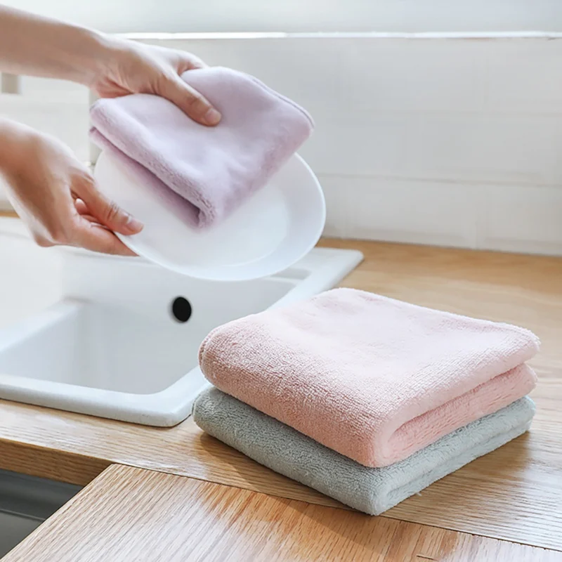 

3 Pcs Clean Cleaning Cloth Polishing Cloth For Sterling Jewelry Anti Tarnish Dish Cloths Soft Kitchen Wash Cloth